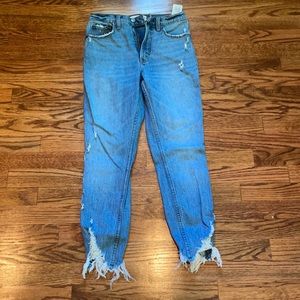 Abercrombie and Fitch step hem jeans